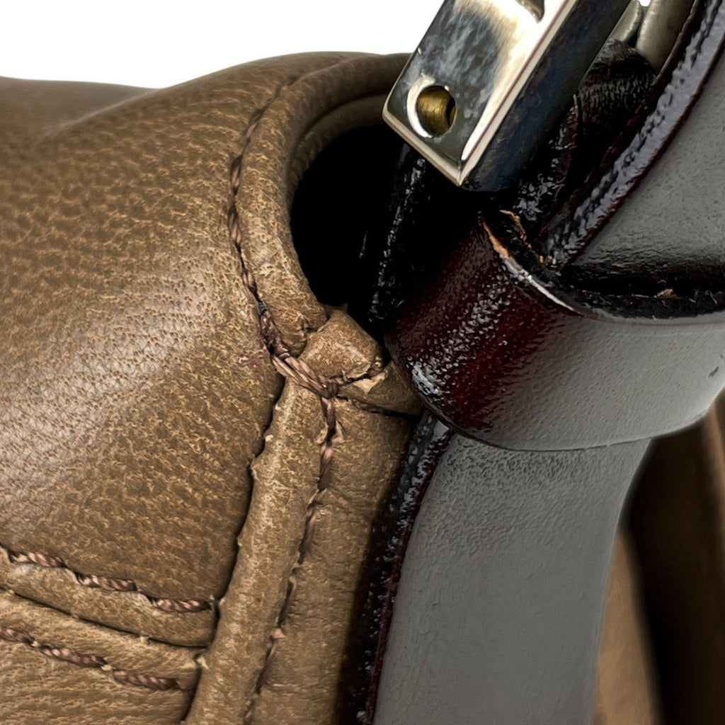 フェンディ ズッカロゴ ショルダーバッグ マンマバケット ワンショルダー ハンドバッグ ショルダーバッグ レザー ブラウン 26325 レディース 【中古】brbag