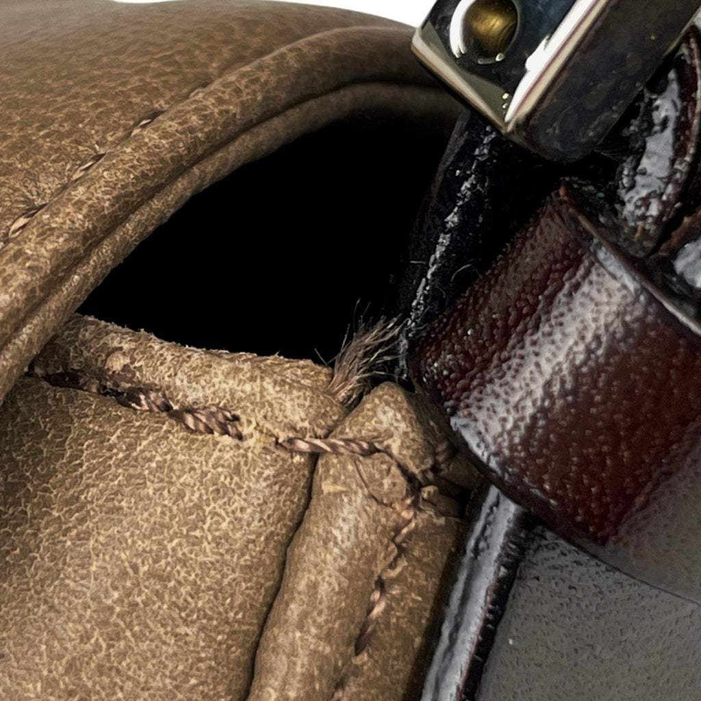 フェンディ ズッカロゴ ショルダーバッグ マンマバケット ワンショルダー ハンドバッグ ショルダーバッグ レザー ブラウン 26325 レディース 【中古】brbag