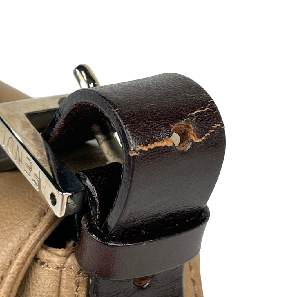 フェンディ ズッカロゴ ショルダーバッグ マンマバケット ワンショルダー ハンドバッグ ショルダーバッグ レザー ブラウン 26325 レディース 【中古】brbag