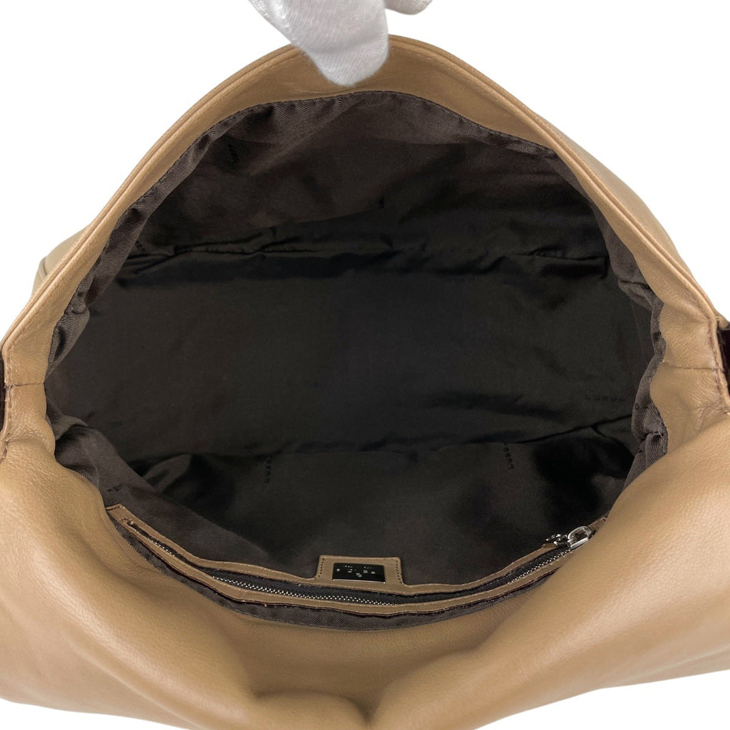 フェンディ ズッカロゴ ショルダーバッグ マンマバケット ワンショルダー ハンドバッグ ショルダーバッグ レザー ブラウン 26325 レディース 【中古】brbag