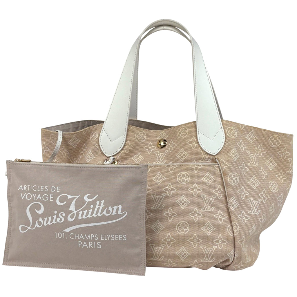 ルイ・ヴィトン カバ イパネマ GM ショルダーバッグ ポーチ付き トートバッグ キャンバス サーブル(ベージュ） M95986 レディース 【中古】brbag