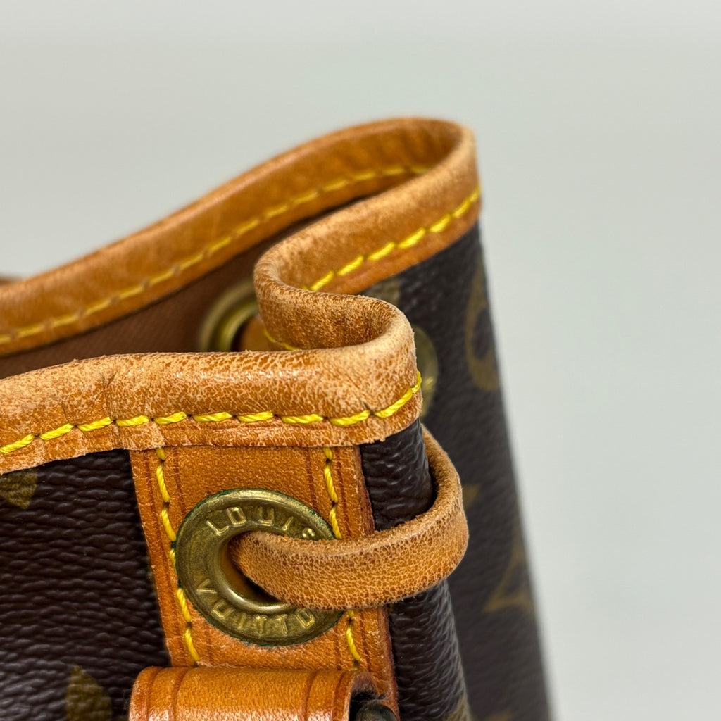 ルイ・ヴィトン ノエ ワンショルダー 肩掛け 巾着型 ショルダーバッグ モノグラム ブラウン M42224 レディース 【中古】brbag