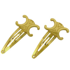 セリーヌ トリオンフ ヘアピン 髪留め 髪飾り ヘアクリップ ヘアピン GP ゴールド レディース 【中古】bracc