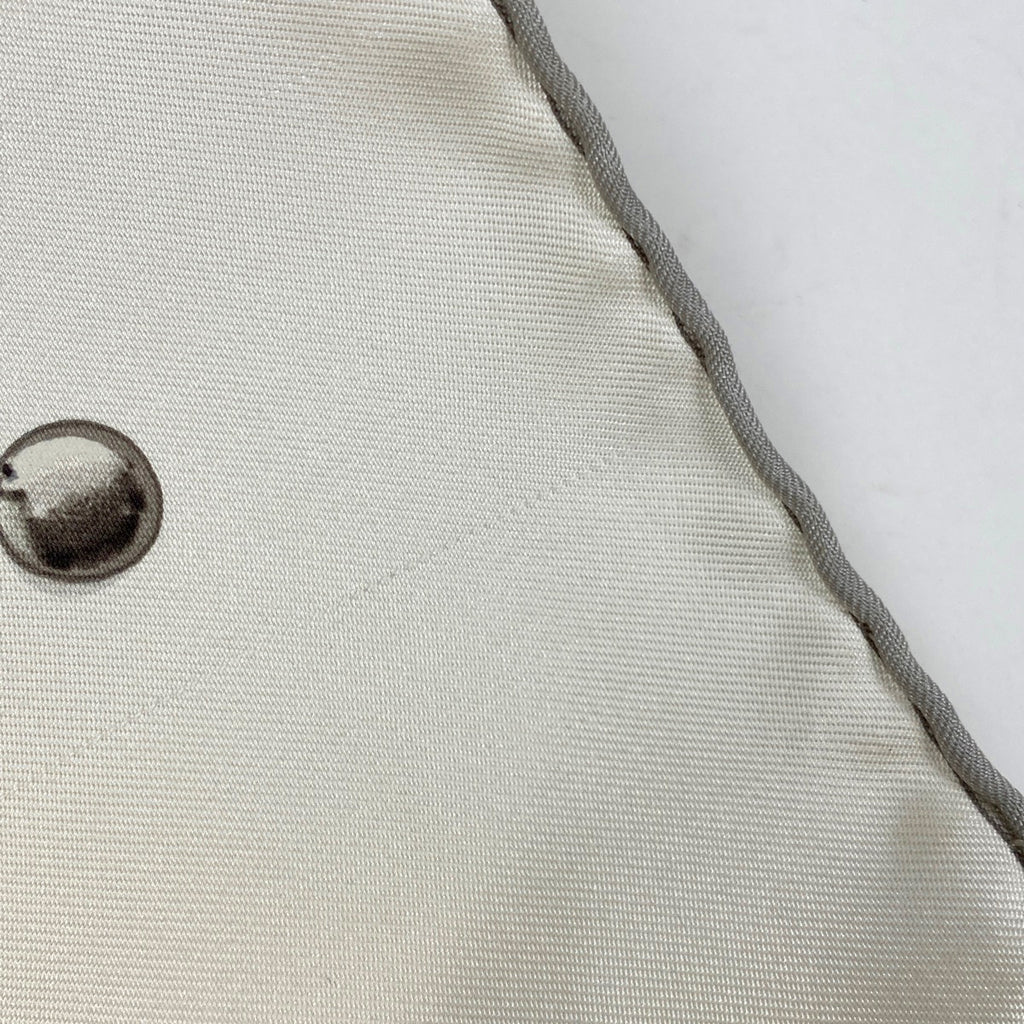 エルメス カレ 90 VIF ARGENT 銀の雫 Hロゴ 馬 スカーフ シルク ホワイト レディース 【中古】brbag