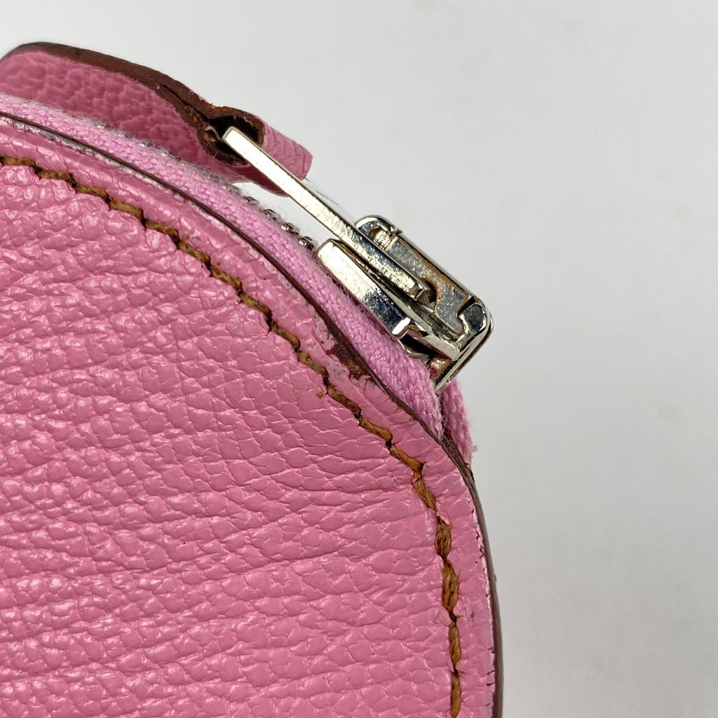 エルメス Hロゴ コインケース パンチング コインパース コインケース レザー ピンク レディース 【中古】brbag