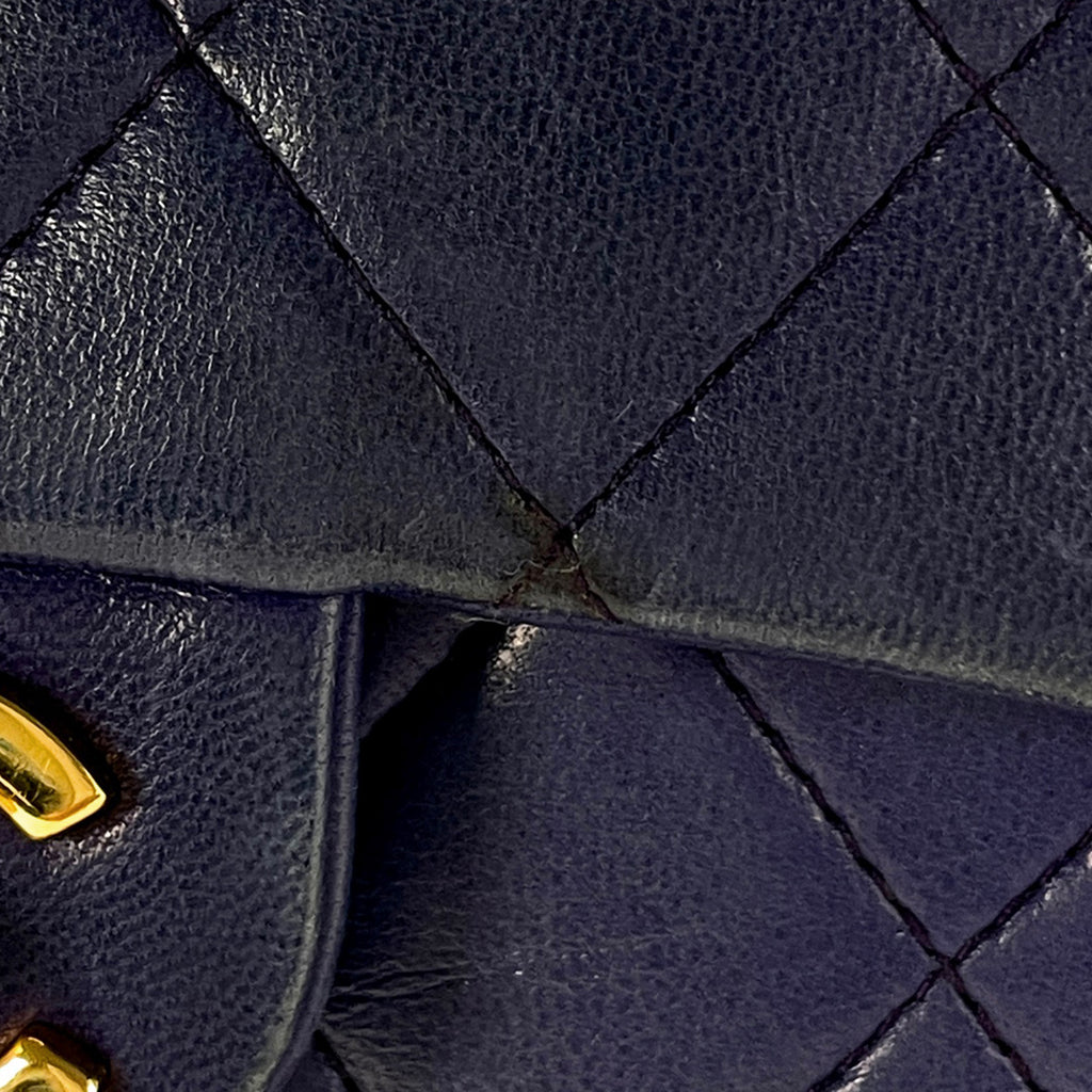 シャネル ミニ マトラッセ シングルフラップ チェーン ショルダーバッグ ココマーク ショルダーバッグ レザー パープル レディース 【中古】brbag