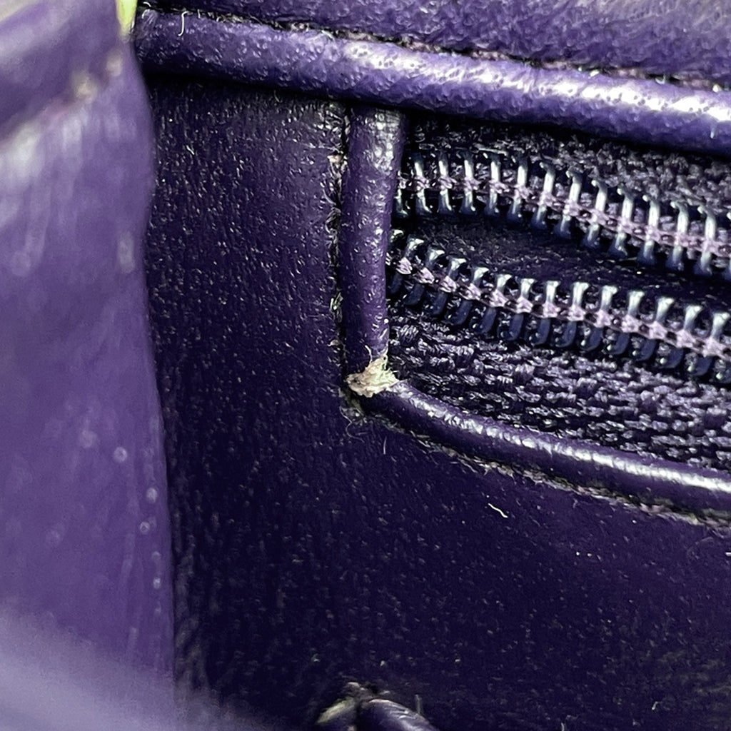 シャネル ミニ マトラッセ シングルフラップ チェーン ショルダーバッグ ココマーク ショルダーバッグ レザー パープル レディース 【中古】brbag