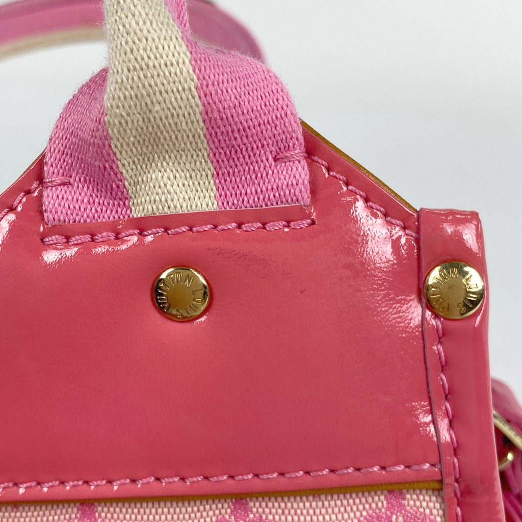 ルイ・ヴィトン サックキャトリーン 手提げ トートバッグ ストロベリー ハンドバッグ モノグラムミニ ピンク M92930 レディース 【中古】brbag