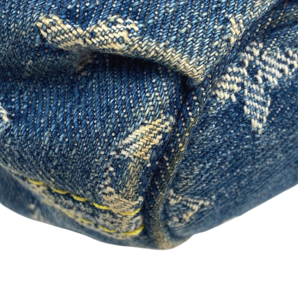 ルイ・ヴィトン ミニ プリーティ ハンドバッグ ワンショルダー 肩掛け ショルダーバッグ モノグラムデニム ブルー M95050 レディース 【中古】brbag