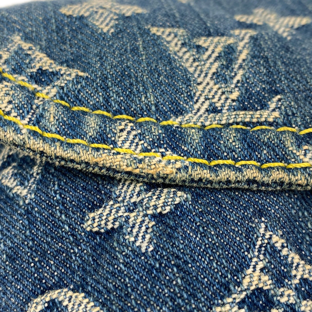 ルイ・ヴィトン ミニ プリーティ ハンドバッグ ワンショルダー 肩掛け ショルダーバッグ モノグラムデニム ブルー M95050 レディース 【中古】brbag