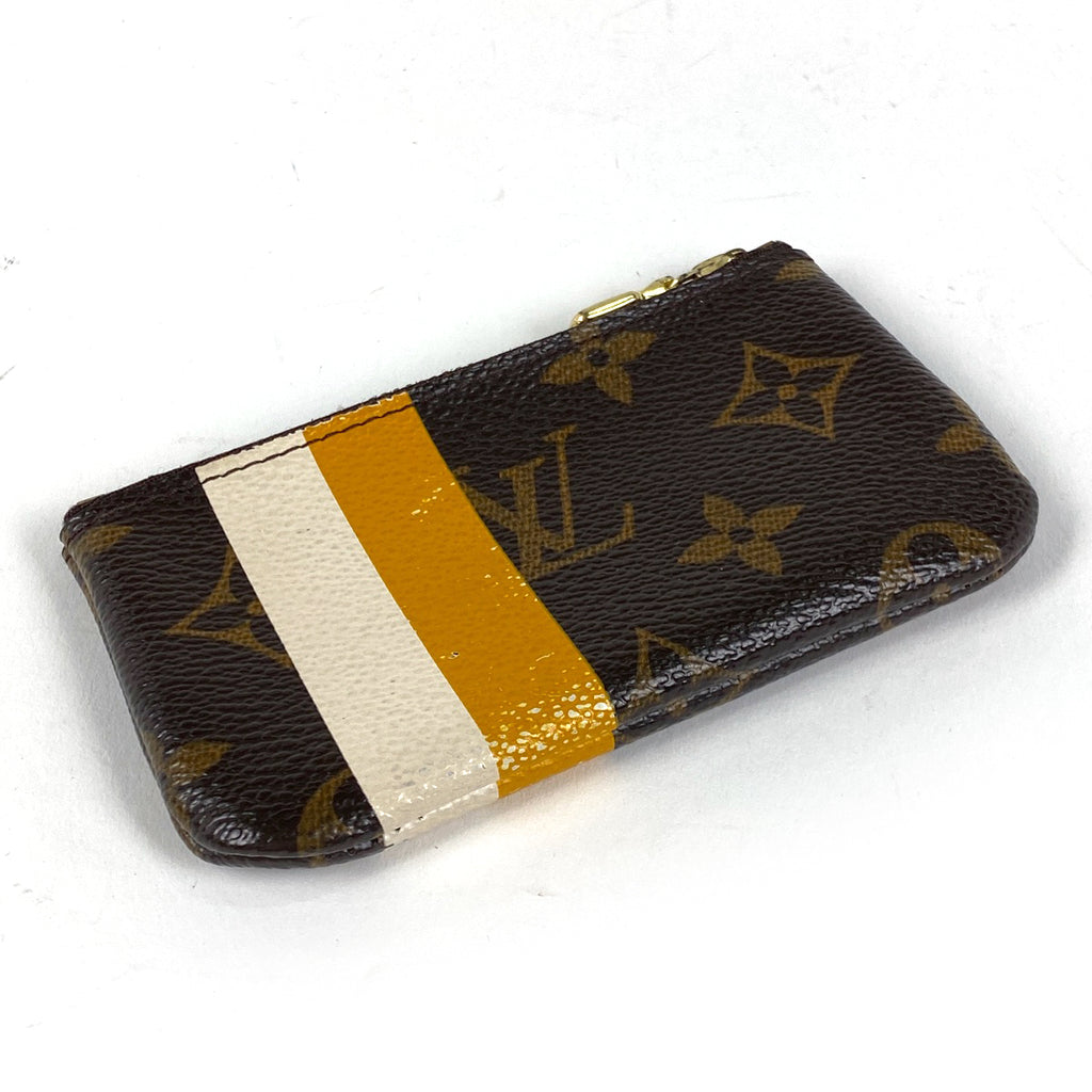 ルイ・ヴィトン ポシェット クレ 鍵入れ キーリング コインパース コインケース モノグラムグルーム ブラウン ジョーヌ M60033 レディース 【中古】brbag