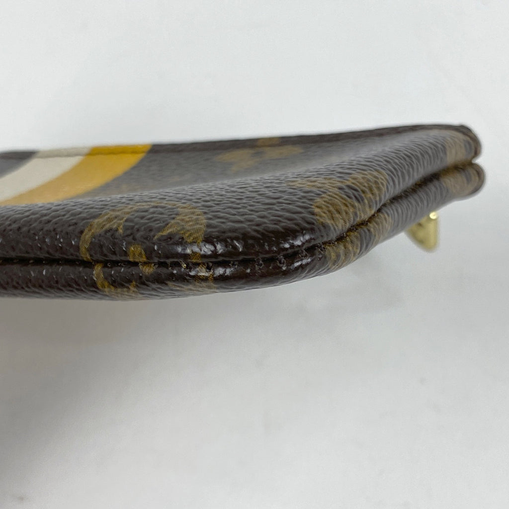 ルイ・ヴィトン ポシェット クレ 鍵入れ キーリング コインパース コインケース モノグラムグルーム ブラウン ジョーヌ M60033 レディース 【中古】brbag