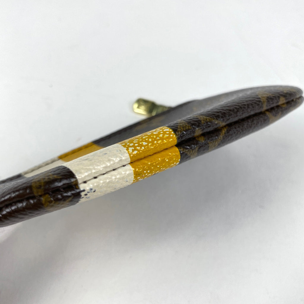 ルイ・ヴィトン ポシェット クレ 鍵入れ キーリング コインパース コインケース モノグラムグルーム ブラウン ジョーヌ M60033 レディース 【中古】brbag