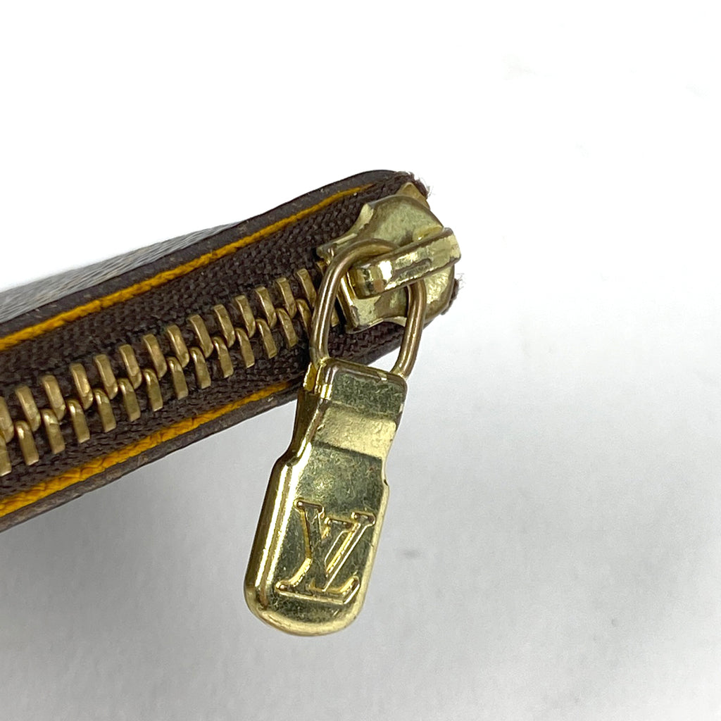 ルイ・ヴィトン ポシェット クレ 鍵入れ キーリング コインパース コインケース モノグラムグルーム ブラウン ジョーヌ M60033 レディース 【中古】brbag