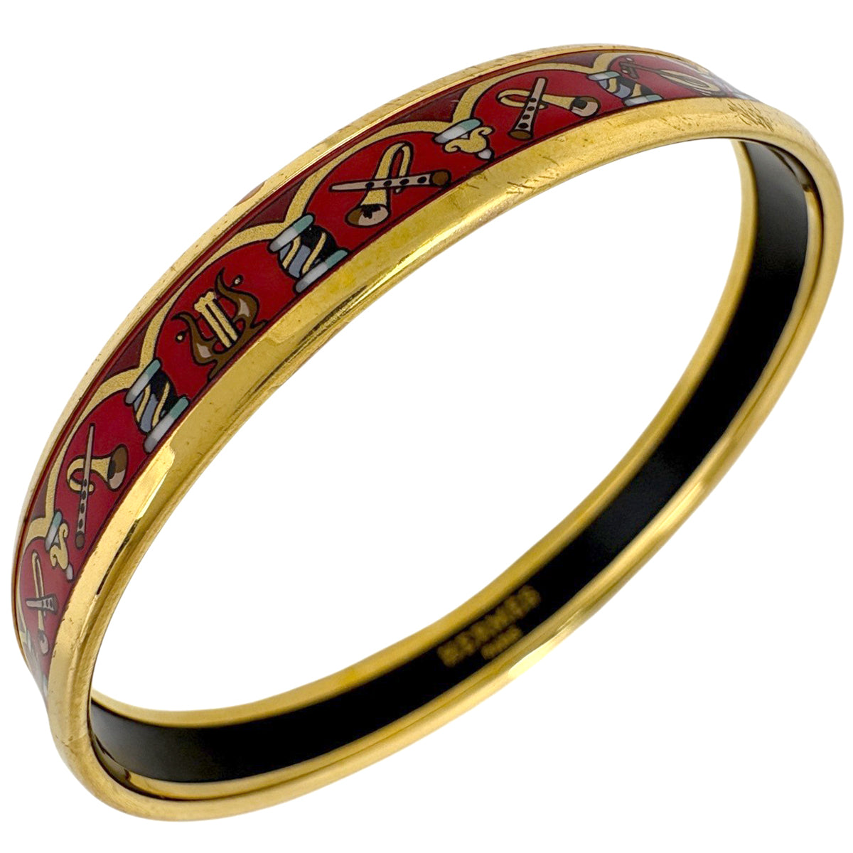 エルメス　キーホルダー　チャーム　エマイユ　七宝焼　赤　シルバー エルメス エマイユPM 腕輪 七宝焼き バングル GP ゴールド レッド