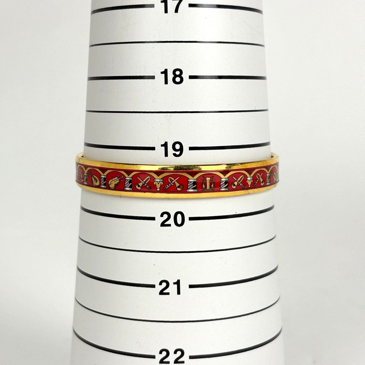 エルメス エマイユPM 腕輪 七宝焼き バングル GP ゴールド レッド