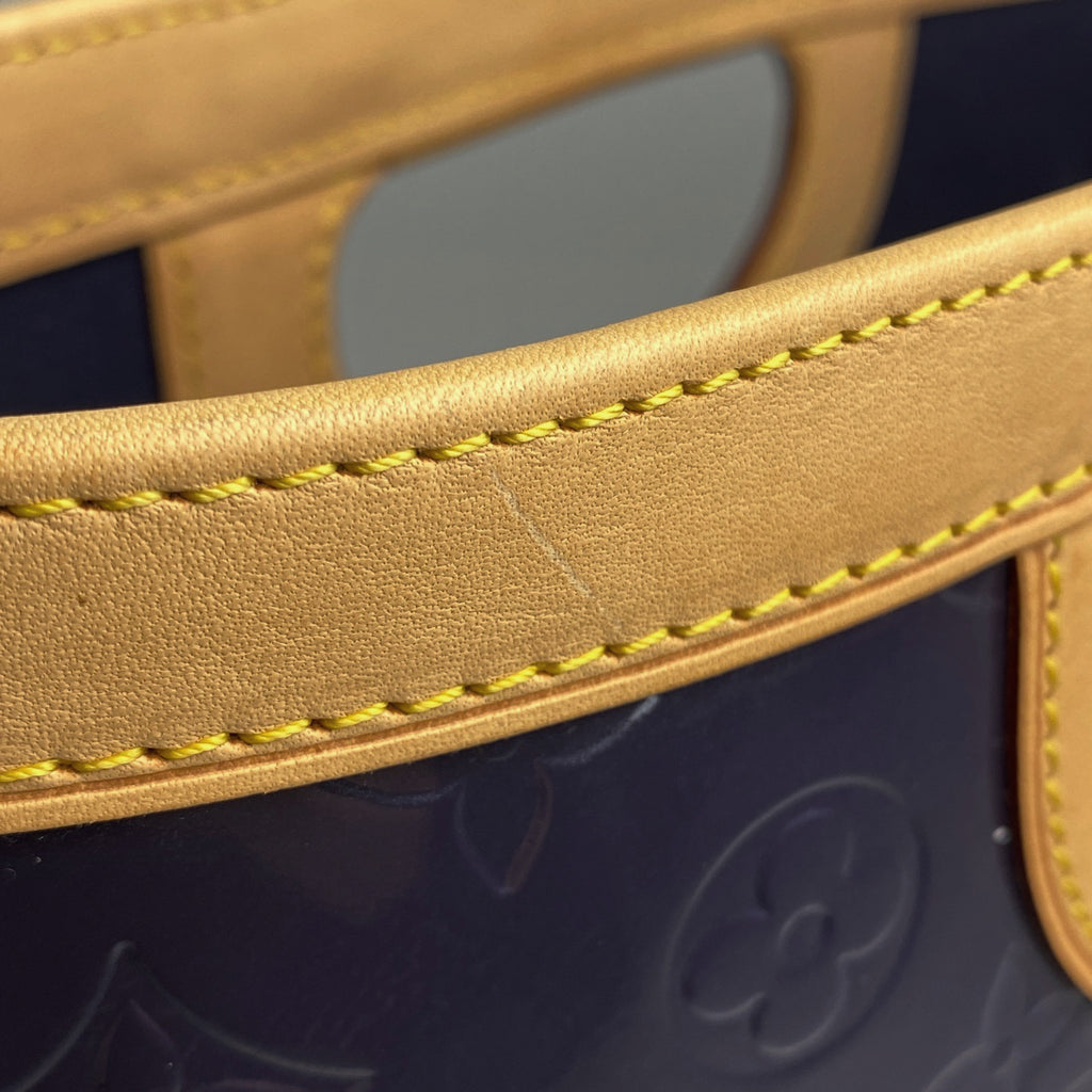 ルイ・ヴィトン スティルウッド ヴェルティカル 手提げ ハンドバッグ モノグラムヴェルニ アンディゴ(ブルー) M91365 レディース 【中古】brbag