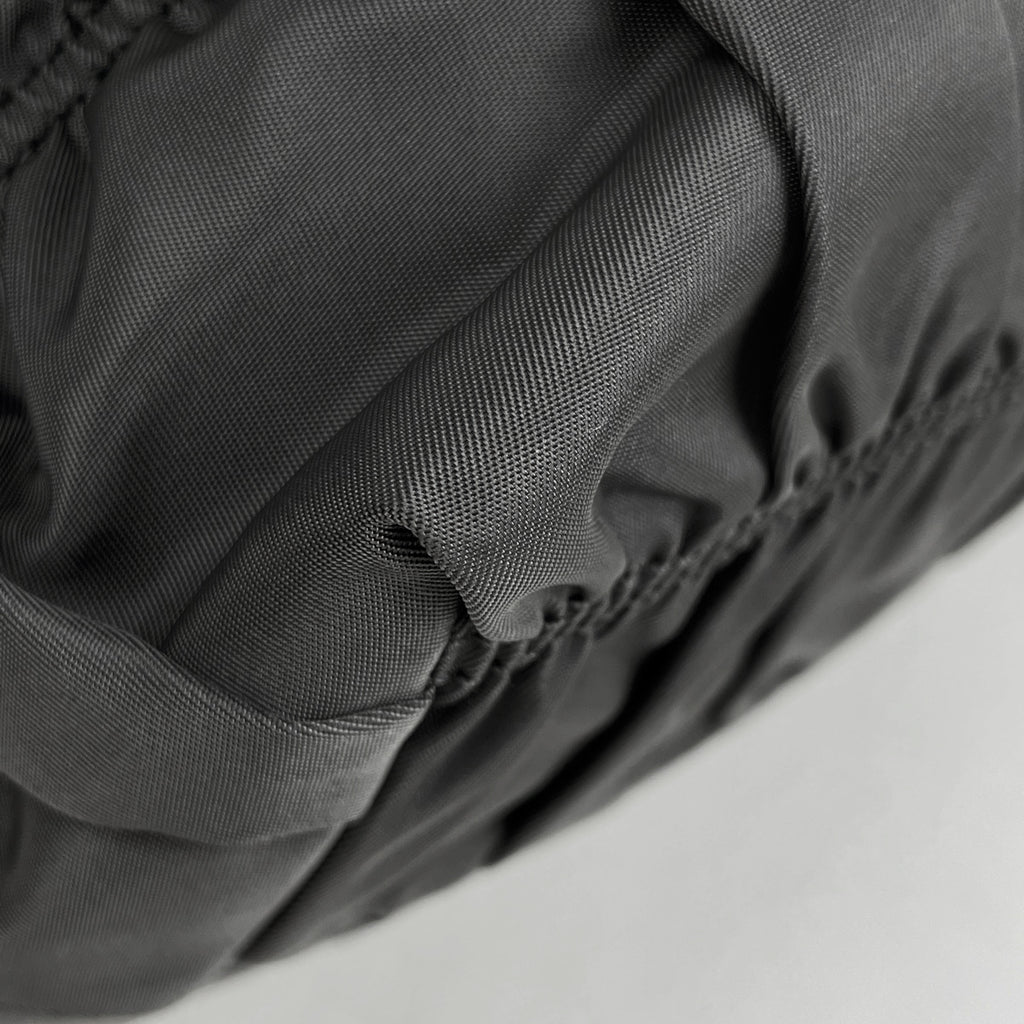 プラダ ロゴ ハンドバッグ 2WAY ショルダーバッグ ギャザー ハンドバッグ ナイロン グレー BN1496 レディース 【中古】brbag