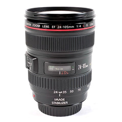 キヤノン Canon EF 24-105mm F4L IS USM 一眼カメラ用レンズ（オートフォーカス） 【中古】cambb