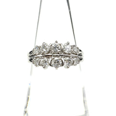 メレダイヤ デザインリング プラチナ 指輪 リング 11.5号 Pt900 ダイヤモンド レディース ノンブランドジュエリー 【中古】nbjwl