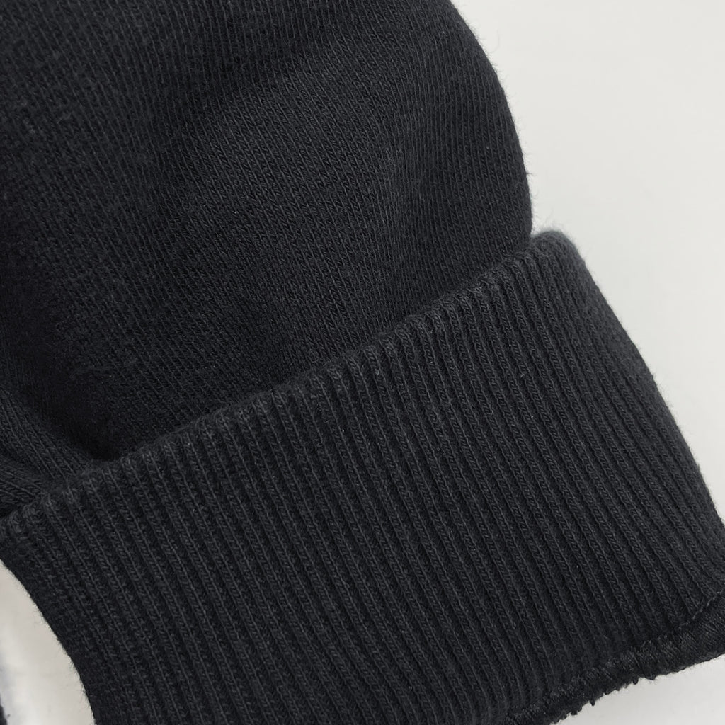 セリーヌ ルーズ フーディー ロゴ プルオーバー コットンフリース トップス パーカー ブラック メンズ 【中古】brapp