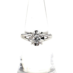 メレダイヤ デザインリング プラチナ 指輪 リング 8.5号 Pt900 ダイヤモンド レディース ノンブランドジュエリー 【中古】nbjwl