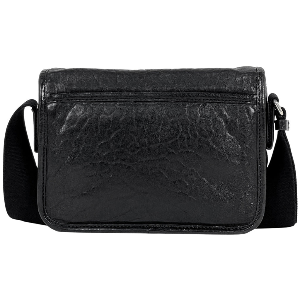 サンローラン ニキ スモール メッセンジャー 斜め掛け ショルダーバッグ レザー ブラック 776611 レディース 【中古】brbag