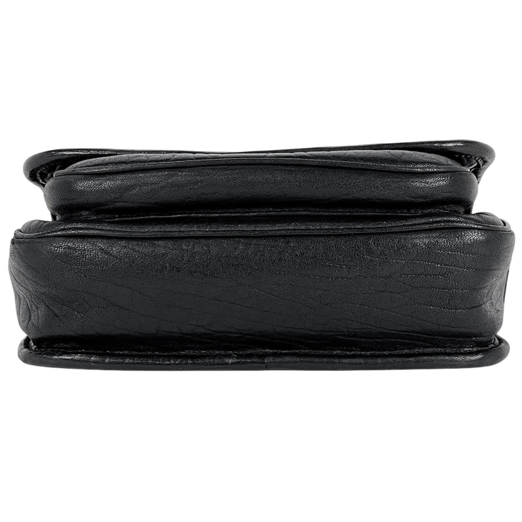 サンローラン ニキ スモール メッセンジャー 斜め掛け ショルダーバッグ レザー ブラック 776611 レディース 【中古】brbag