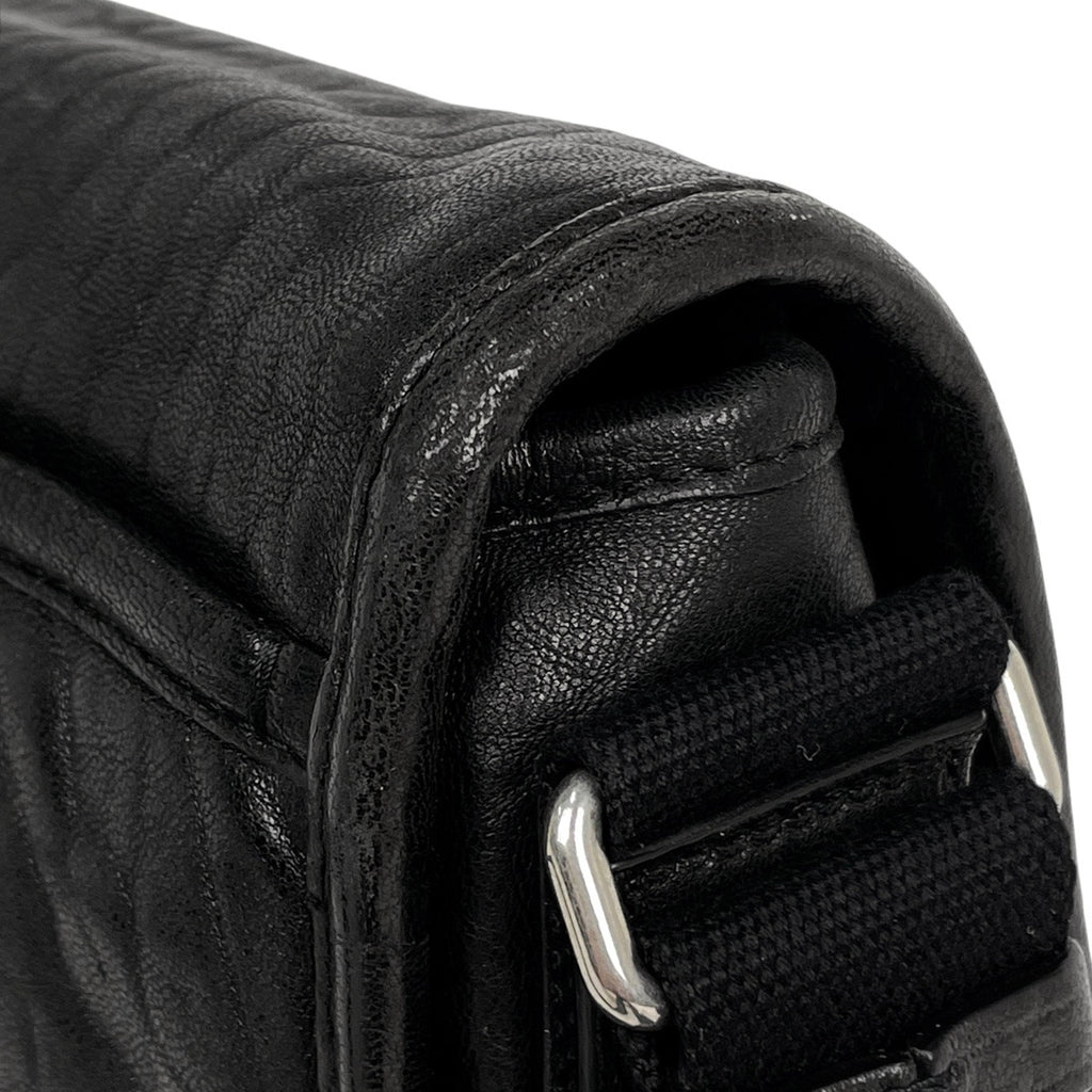 サンローラン ニキ スモール メッセンジャー 斜め掛け ショルダーバッグ レザー ブラック 776611 レディース 【中古】brbag