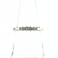 GSTV メレダイヤ デザインリング プラチナ 指輪 リング 13.5号 Pt950 ダイヤモンド レディース ブランドジュエリー 【中古】brjwl