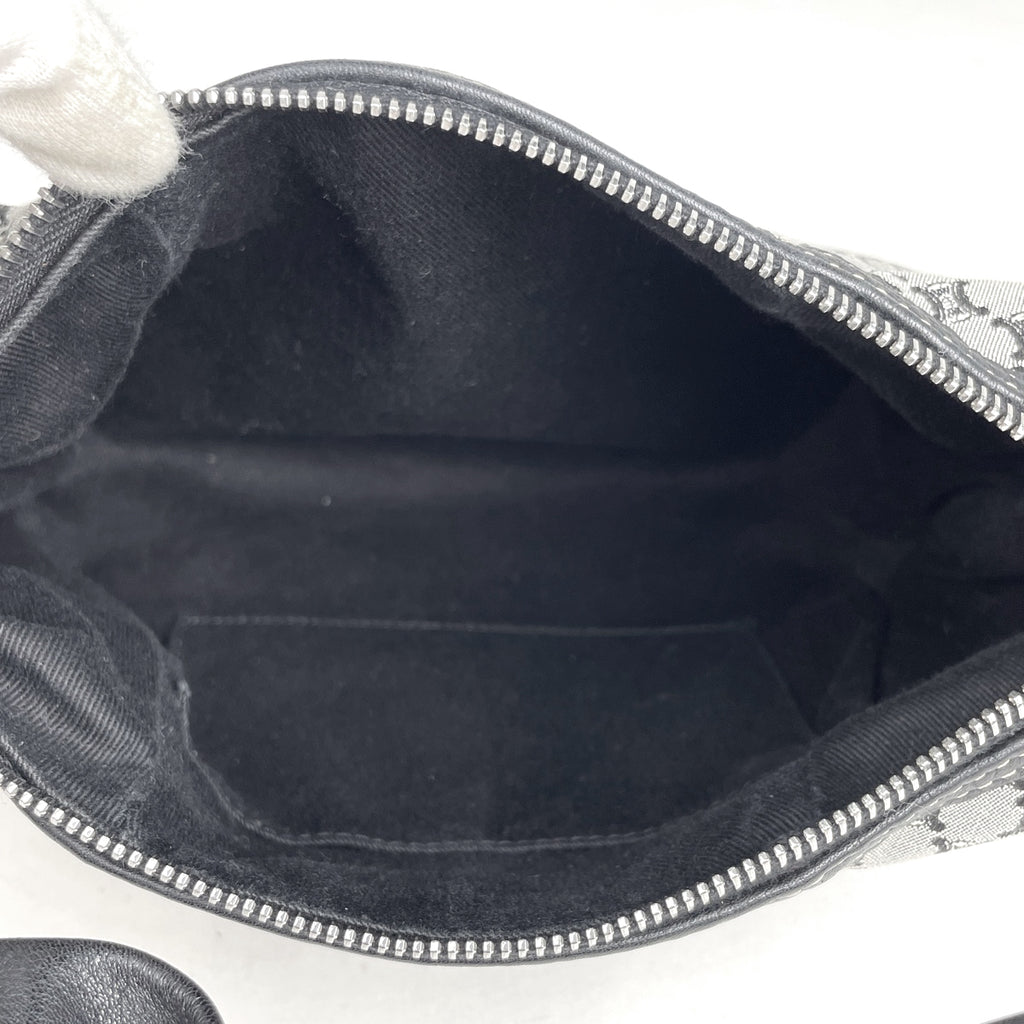 セリーヌ マカダム柄 ショルダーバッグ ワンショルダー ハンドバッグ ショルダーバッグ キャンバス ブラック レディース 【中古】brbag