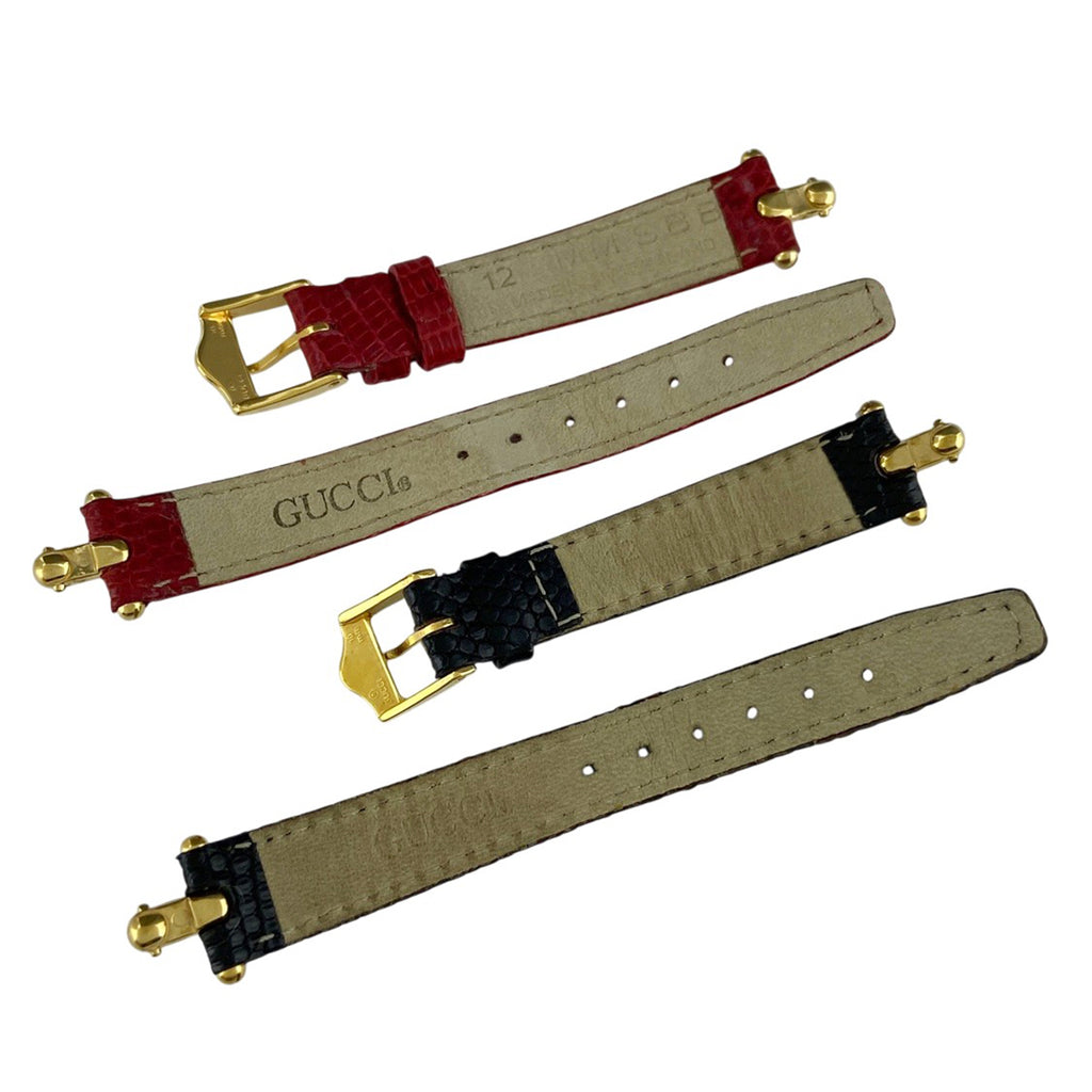 グッチ チェンジベルト 1800L 腕時計 SS GP クォーツ ホワイト レディース 【中古】wtcbb