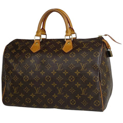 ルイ・ヴィトン スピーディ 35 ボストンバッグ 通勤 ハンドバッグ モノグラム ブラウン M41524 レディース 【中古】brbag