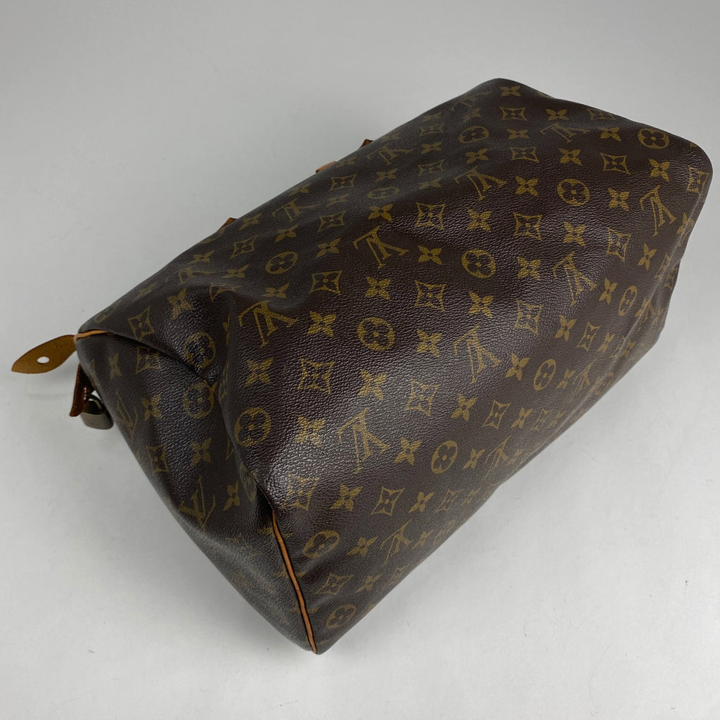 ルイ・ヴィトン スピーディ 35 ボストンバッグ 通勤 ハンドバッグ モノグラム ブラウン M41524 レディース 【中古】brbag