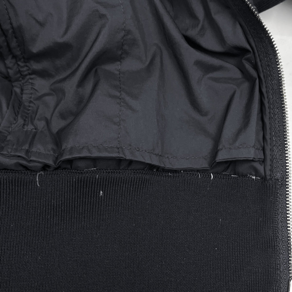 モンクレール MAGLIA TRICOT CARDIGAN ダウン ニット切り替え トップス カーディガン ネイビー レディース 【中古】brapp