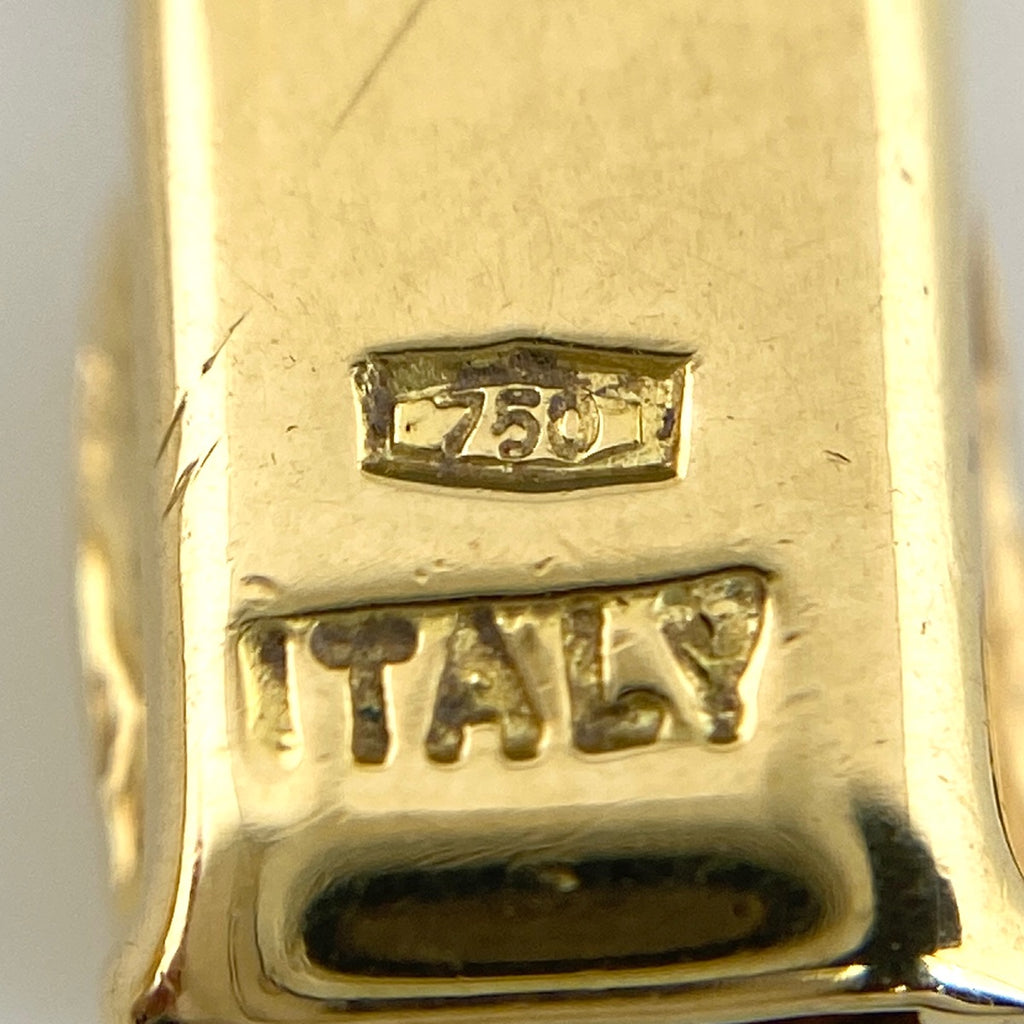 ジュネ メレダイヤ デザインネックレス YG イエローゴールド ペンダント ネックレス 750 YG ダイヤモンド レディース 【中古】brjwl