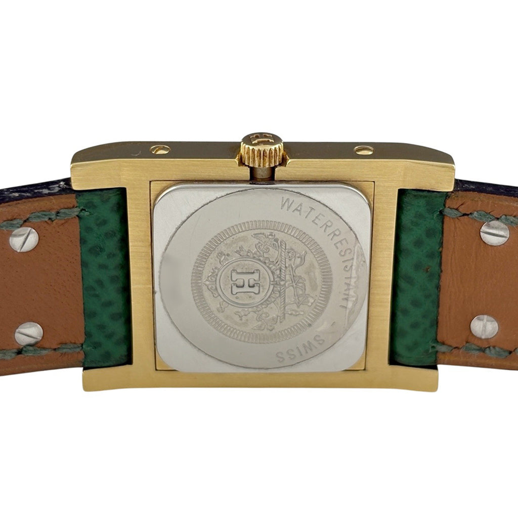 【保証書】エルメス メドール ME1.201 腕時計 SS GP クォーツ ホワイト レディース 【中古】wtcbb