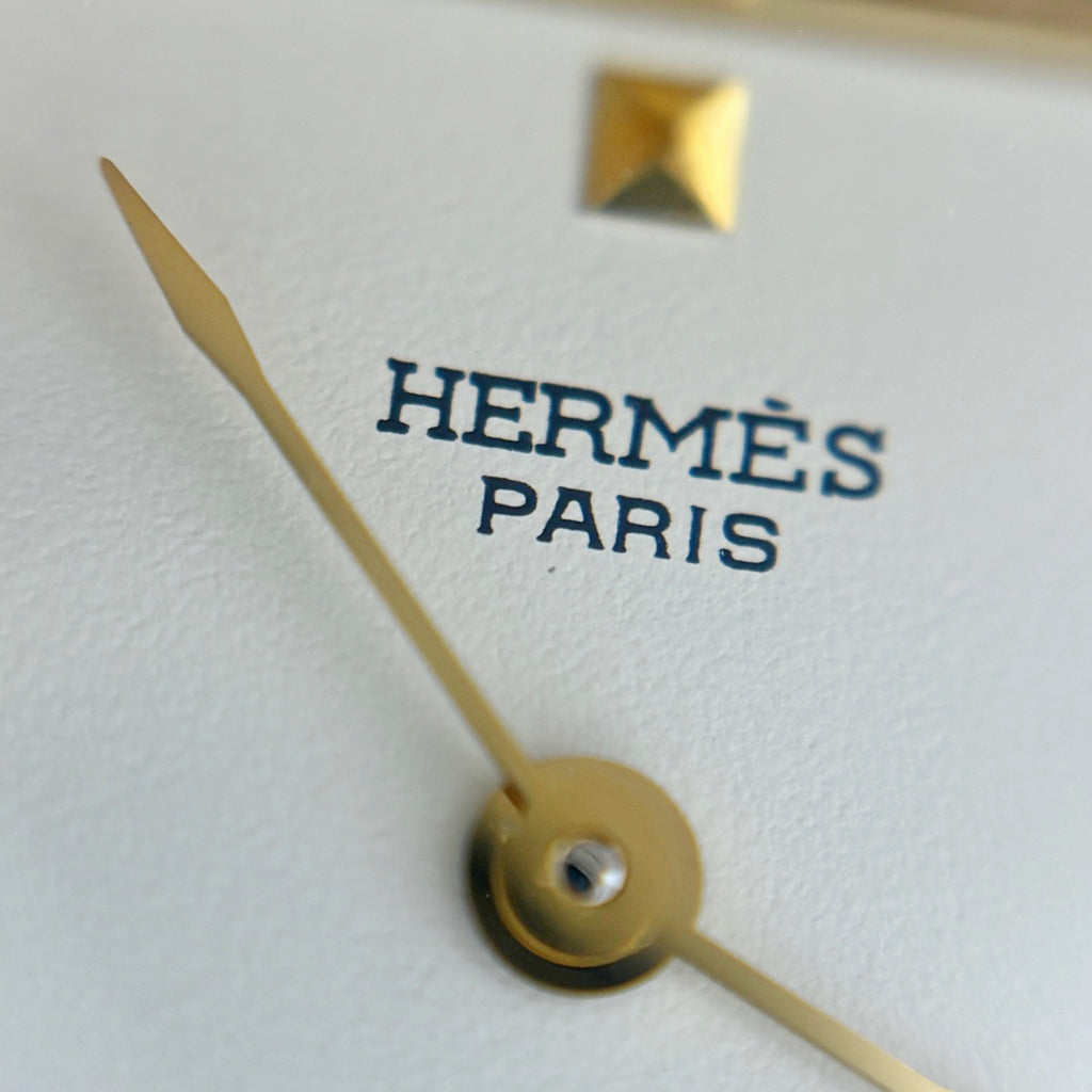 【保証書】エルメス メドール ME1.201 腕時計 SS GP クォーツ ホワイト レディース 【中古】wtcbb