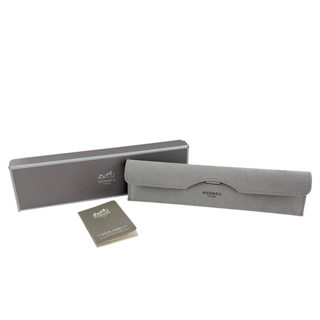 【保証書】エルメス メドール ME1.201 腕時計 SS GP クォーツ ホワイト レディース 【中古】wtcbb