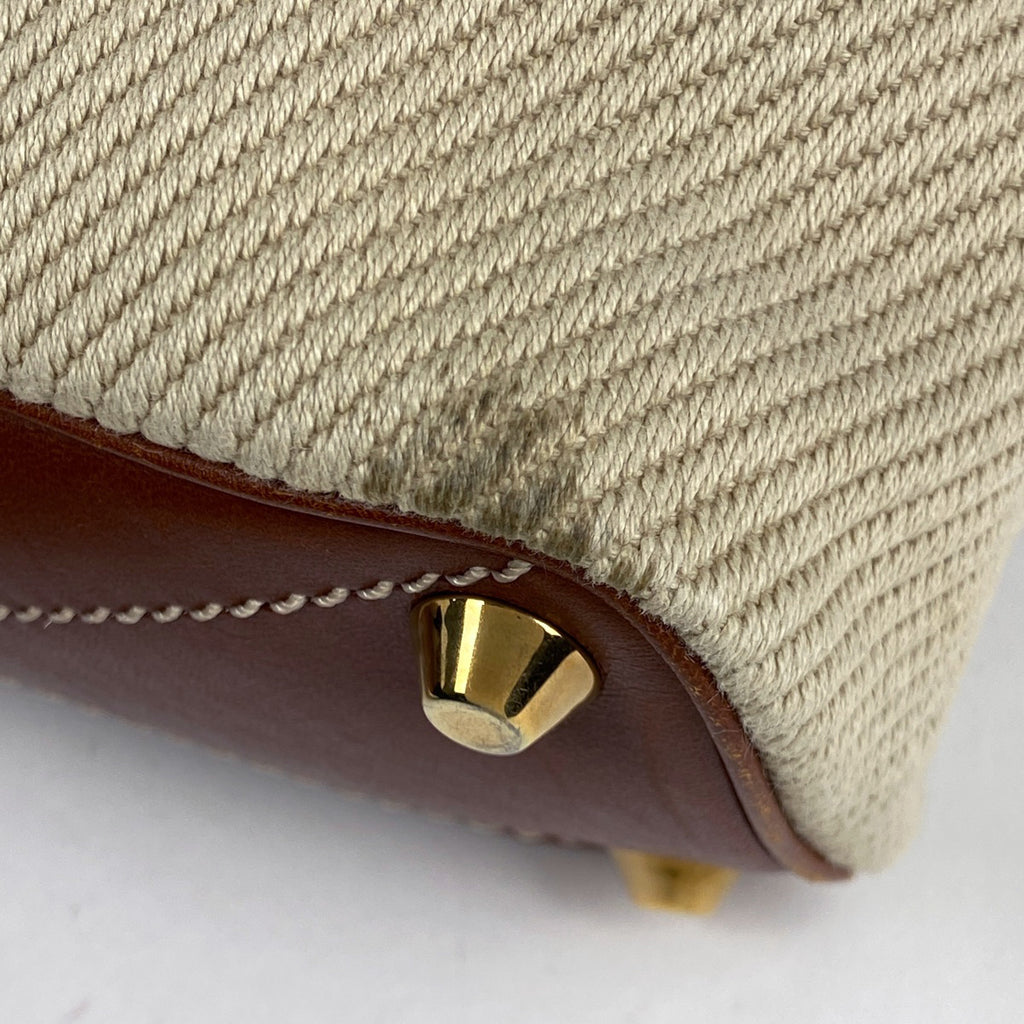 クロエ ロゴ ショルダーバッグ 斜め掛け ショルダーバッグ キャンバス ベージュ ブラウン レディース 【中古】brbag