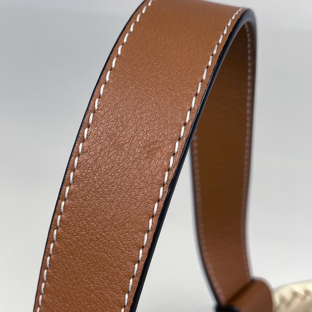 ロエベ バスケットバッグ スモール かごバッグ アナグラム ヤシの葉 ハンドバッグ ラフィア ナチュラル レディース 【中古】brbag