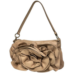 イヴ・サンローラン ナジャ ショルダーバッグ ハンドバッグ ショルダーバッグ レザー ベージュ レディース 【中古】brbag