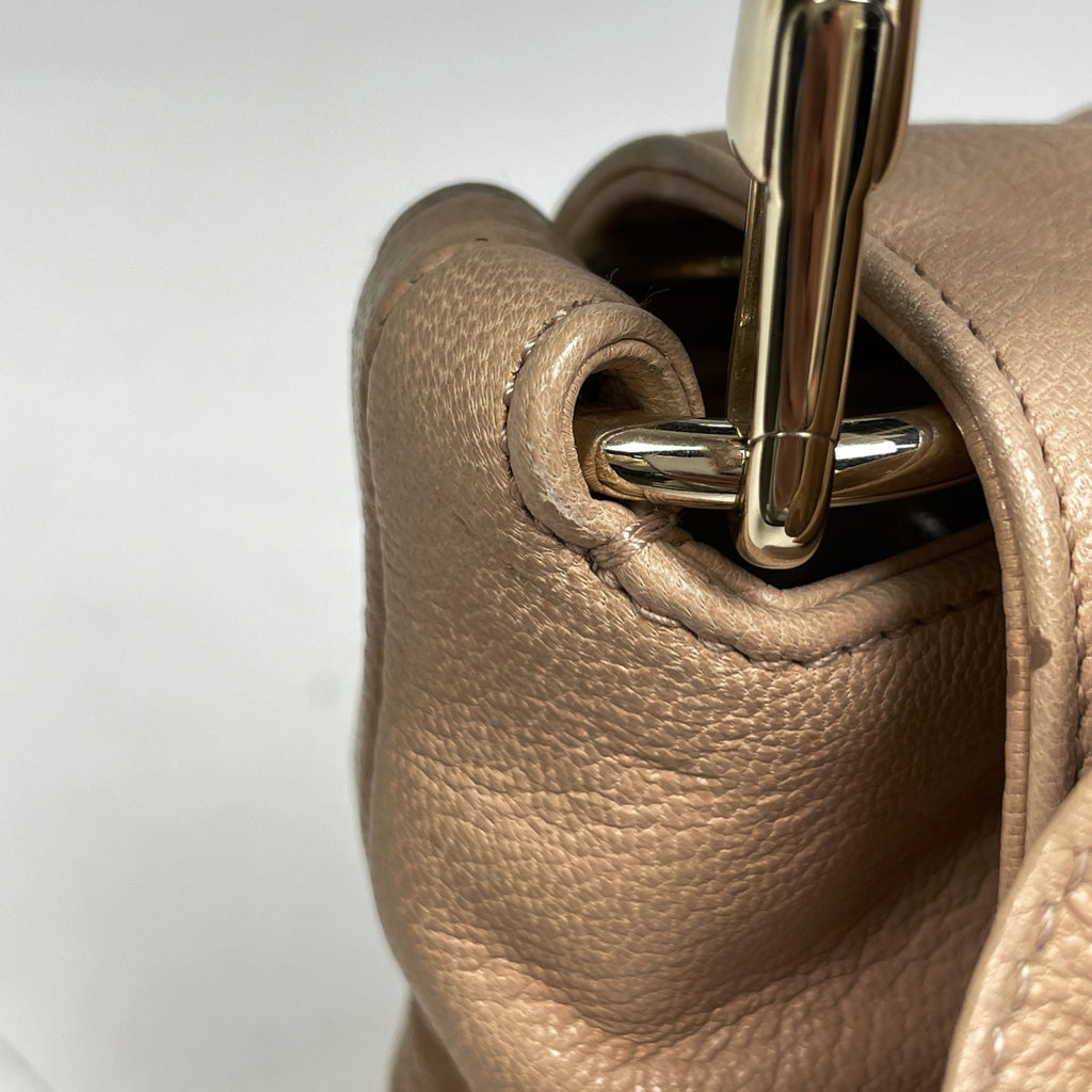 イヴ・サンローラン ナジャ ショルダーバッグ ハンドバッグ ショルダーバッグ レザー ベージュ レディース 【中古】brbag