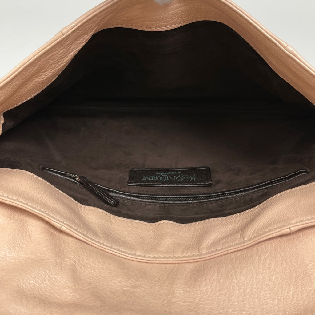 イヴ・サンローラン ナジャ ショルダーバッグ ハンドバッグ ショルダーバッグ レザー ベージュ レディース 【中古】brbag