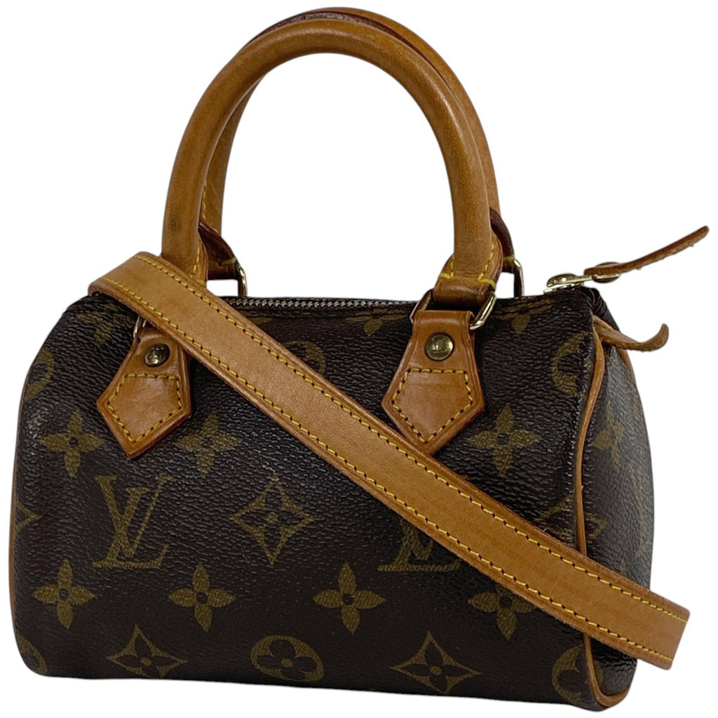 ルイ・ヴィトン ミニ スピーディ ショッピング 手提げ 2WAY ショルダーバッグ ハンドバッグ モノグラム ブラウン M41534 レディース 【中古】brbag