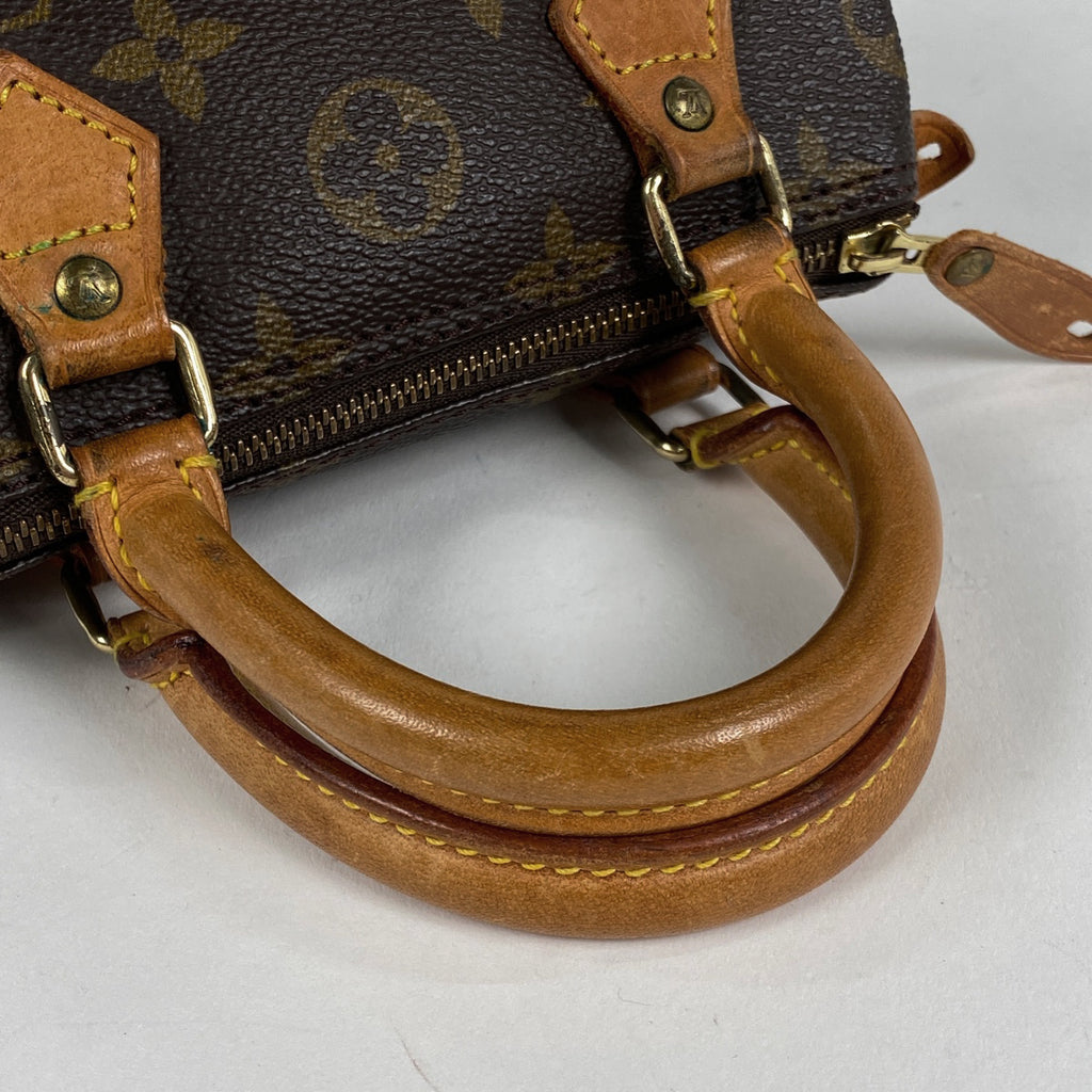 ルイ・ヴィトン ミニ スピーディ ショッピング 手提げ 2WAY ショルダーバッグ ハンドバッグ モノグラム ブラウン M41534 レディース 【中古】brbag