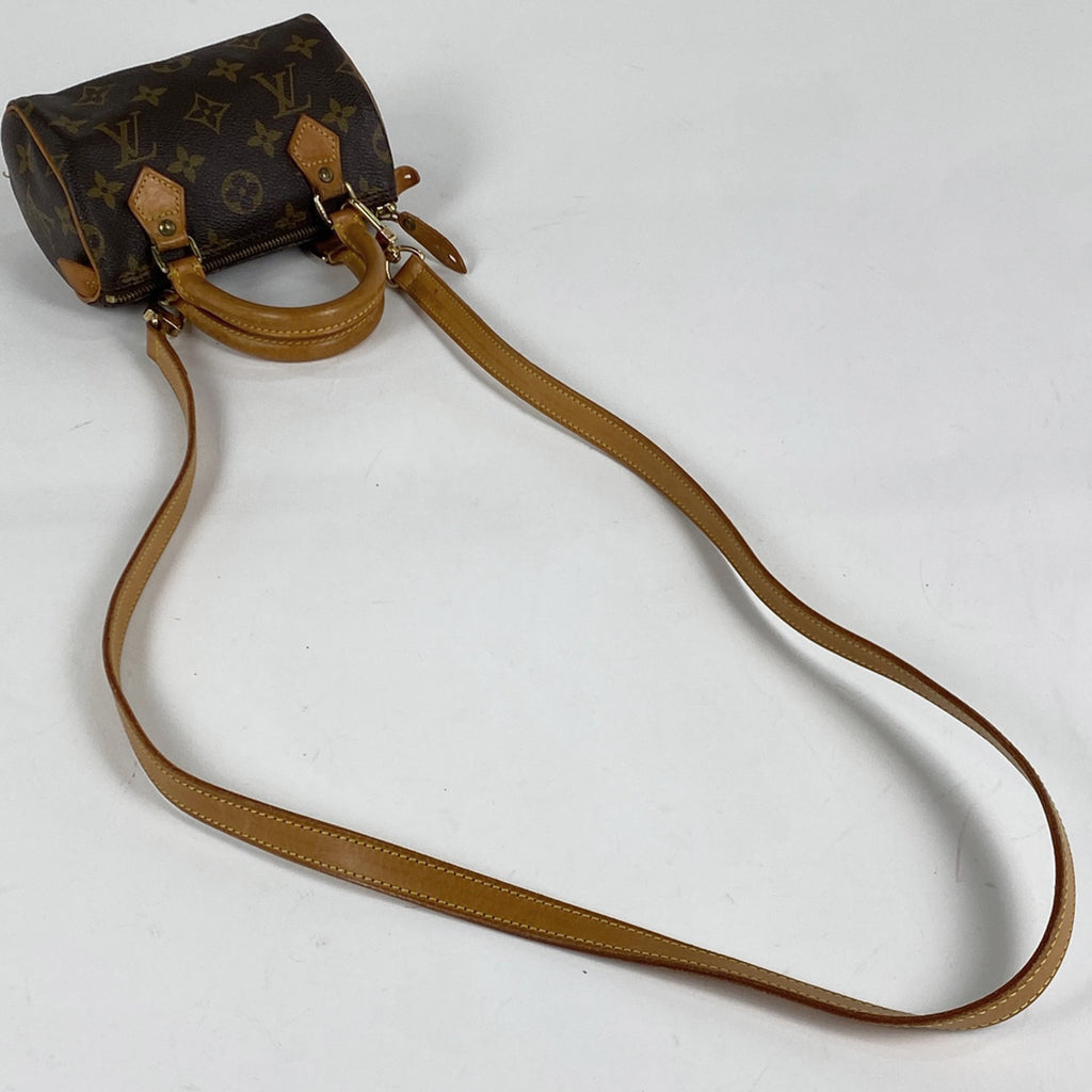 ルイ・ヴィトン ミニ スピーディ ショッピング 手提げ 2WAY ショルダーバッグ ハンドバッグ モノグラム ブラウン M41534 レディース 【中古】brbag