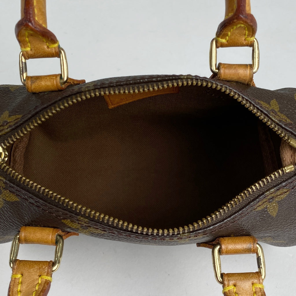 ルイ・ヴィトン ミニ スピーディ ショッピング 手提げ 2WAY ショルダーバッグ ハンドバッグ モノグラム ブラウン M41534 レディース 【中古】brbag