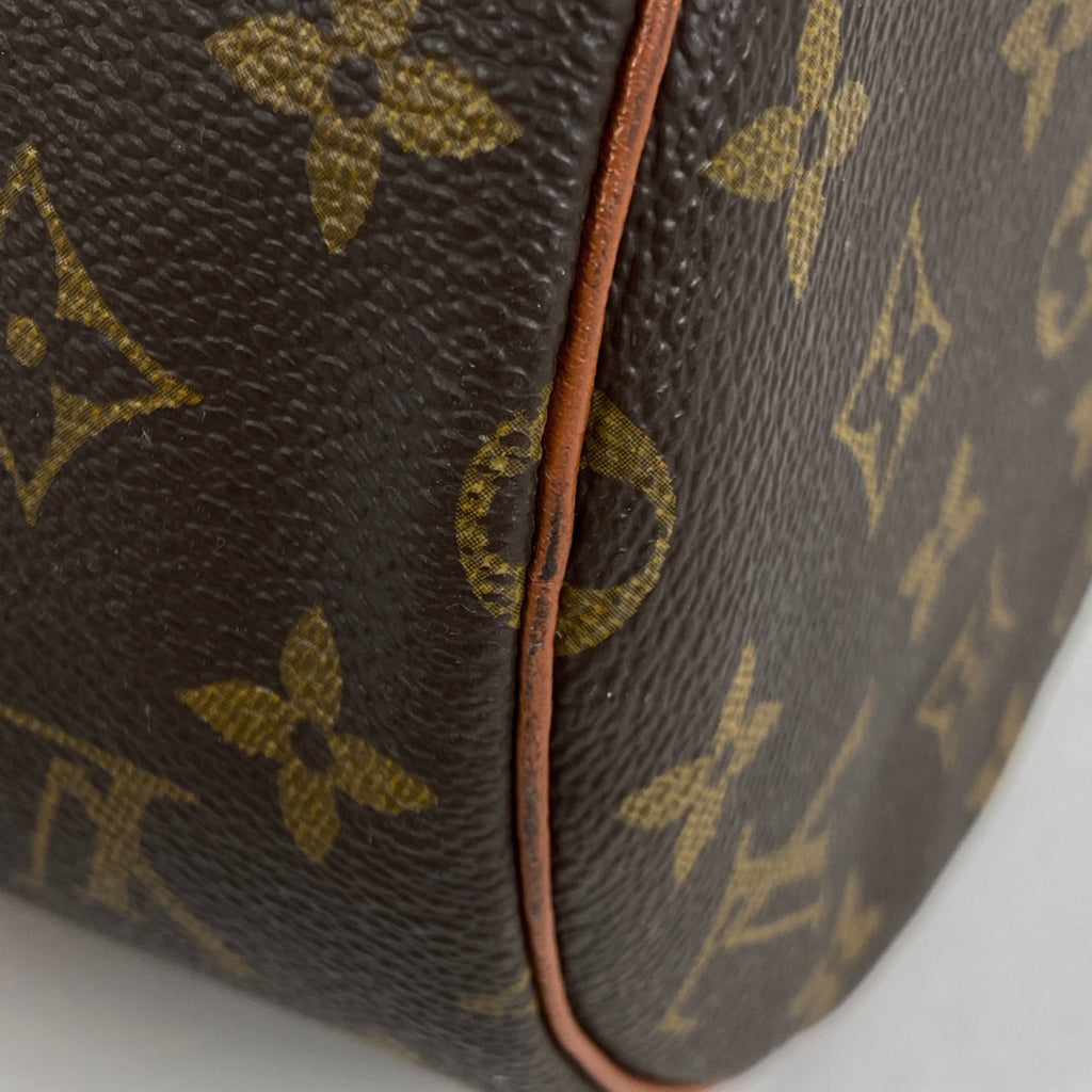 ルイ・ヴィトン パピヨン 30 バレルバッグ 筒型 旧旧型 ハンドバッグ モノグラム ブラウン M51365 レディース 【中古】brbag