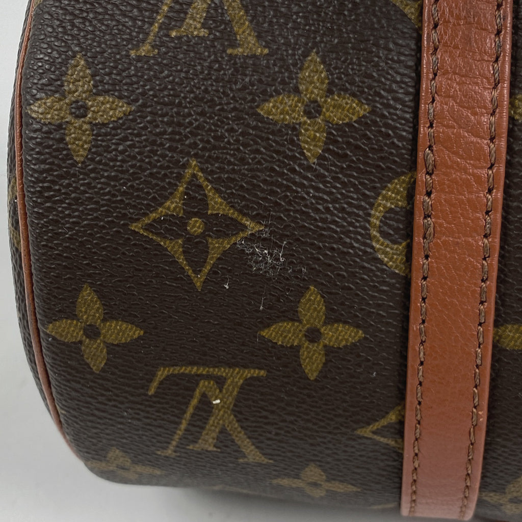 ルイ・ヴィトン パピヨン 30 バレルバッグ 筒型 旧旧型 ハンドバッグ モノグラム ブラウン M51365 レディース 【中古】brbag